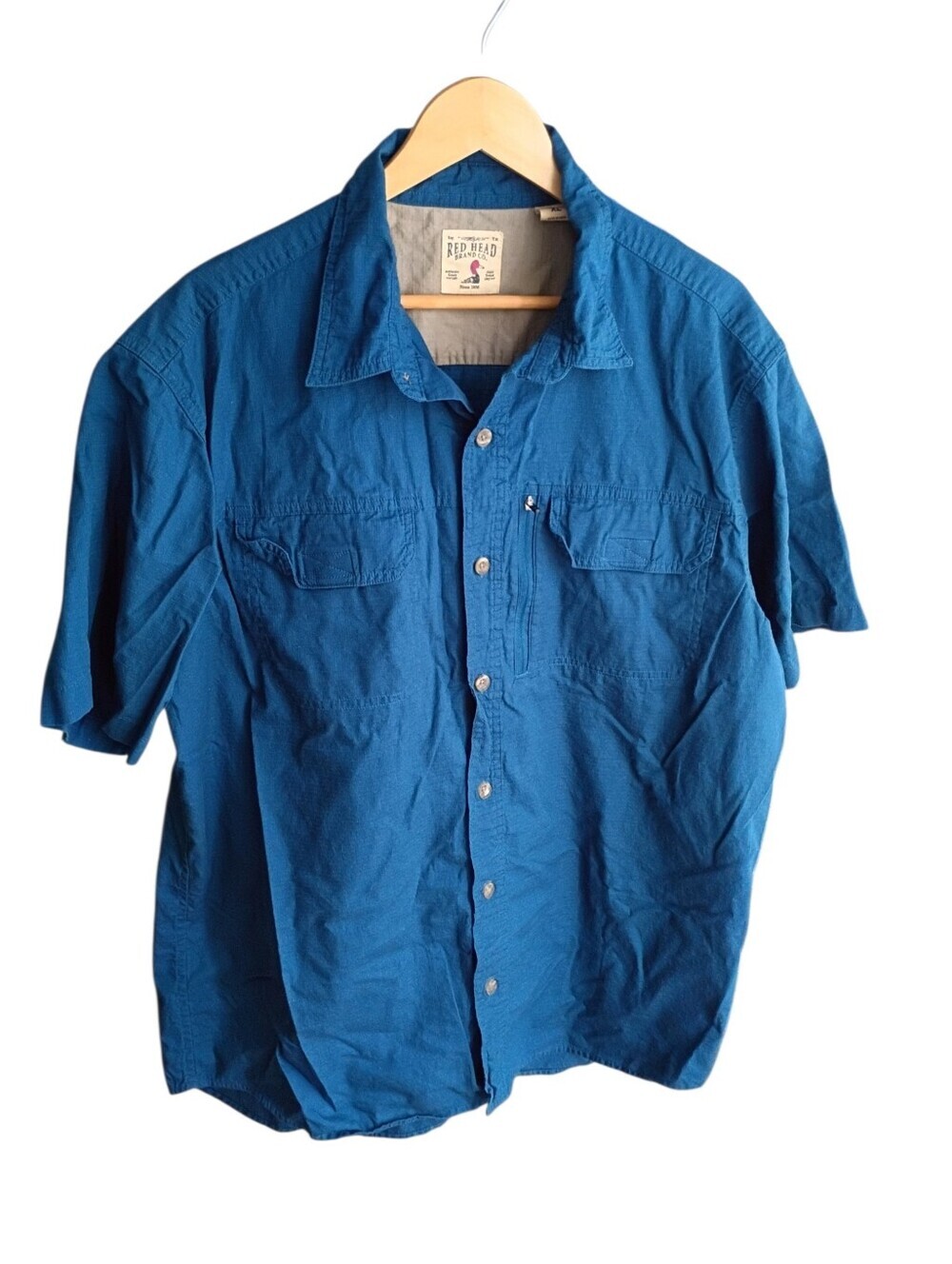 RedHead Navy Blue Button Down Size XL